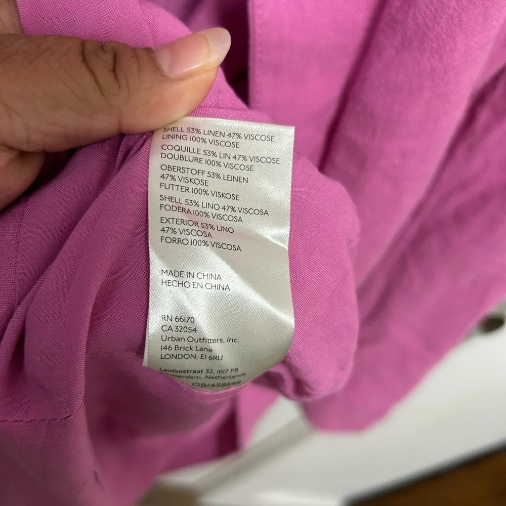 Free People Vibrant Pink Blazer(NWOT)
